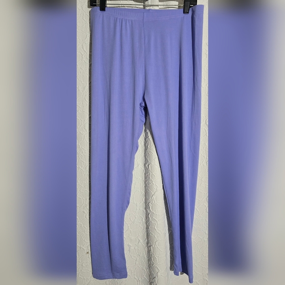 Just Be Leggings Womens Plus Lavender Pull On Elastic Waist Size 2X - Picture 1 of 5